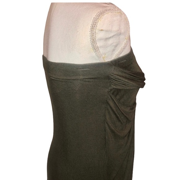 Women’s Strapless Asymmetrical Wrap Dress - Picture 11 of 14